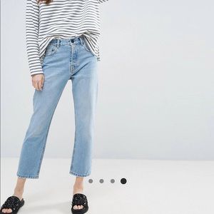Asos ankle straight leg jeans